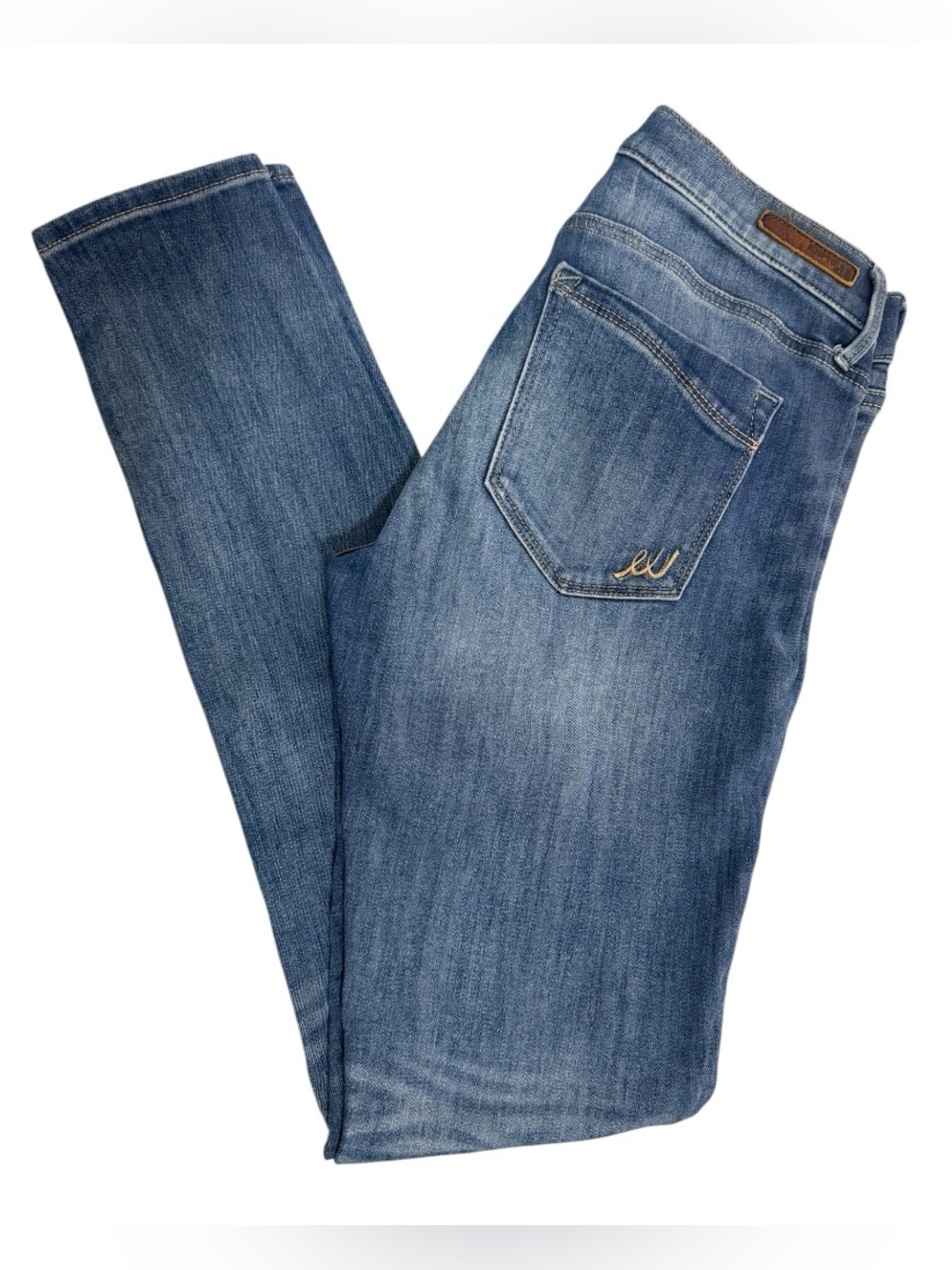Express Jeans Legging Mid Rise Skinny Women’s Size 6 Long Medium Wash Stretch